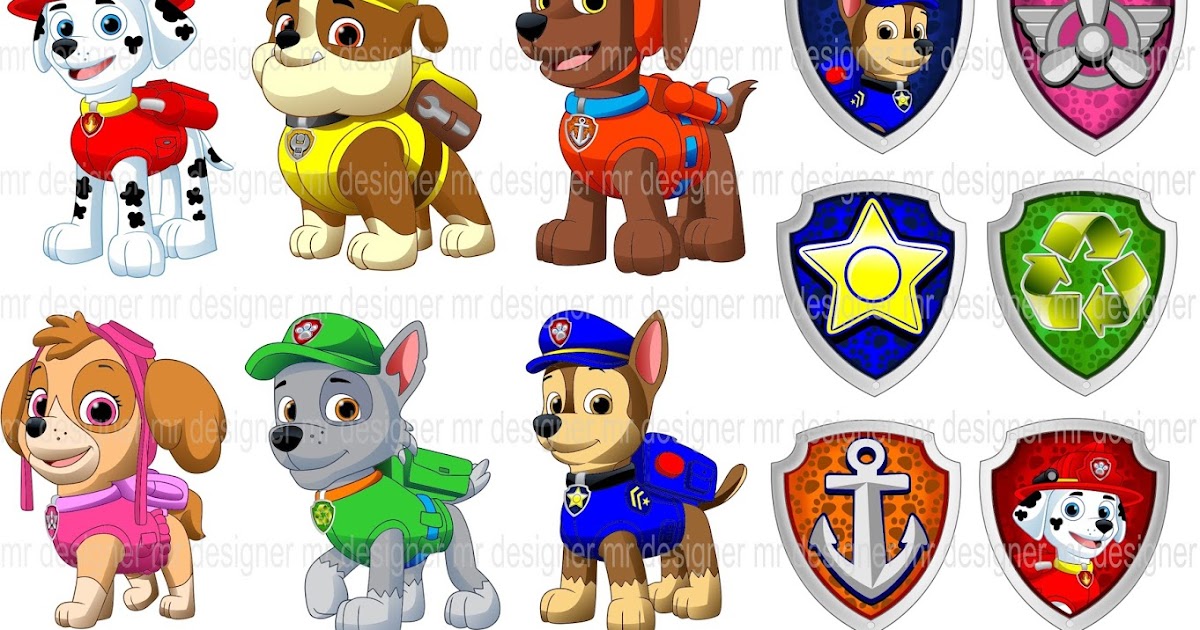 Vendas MR: patrulha canina vetores corel e imagens png