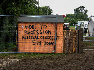 Due to recession festival closes at 5pm today
