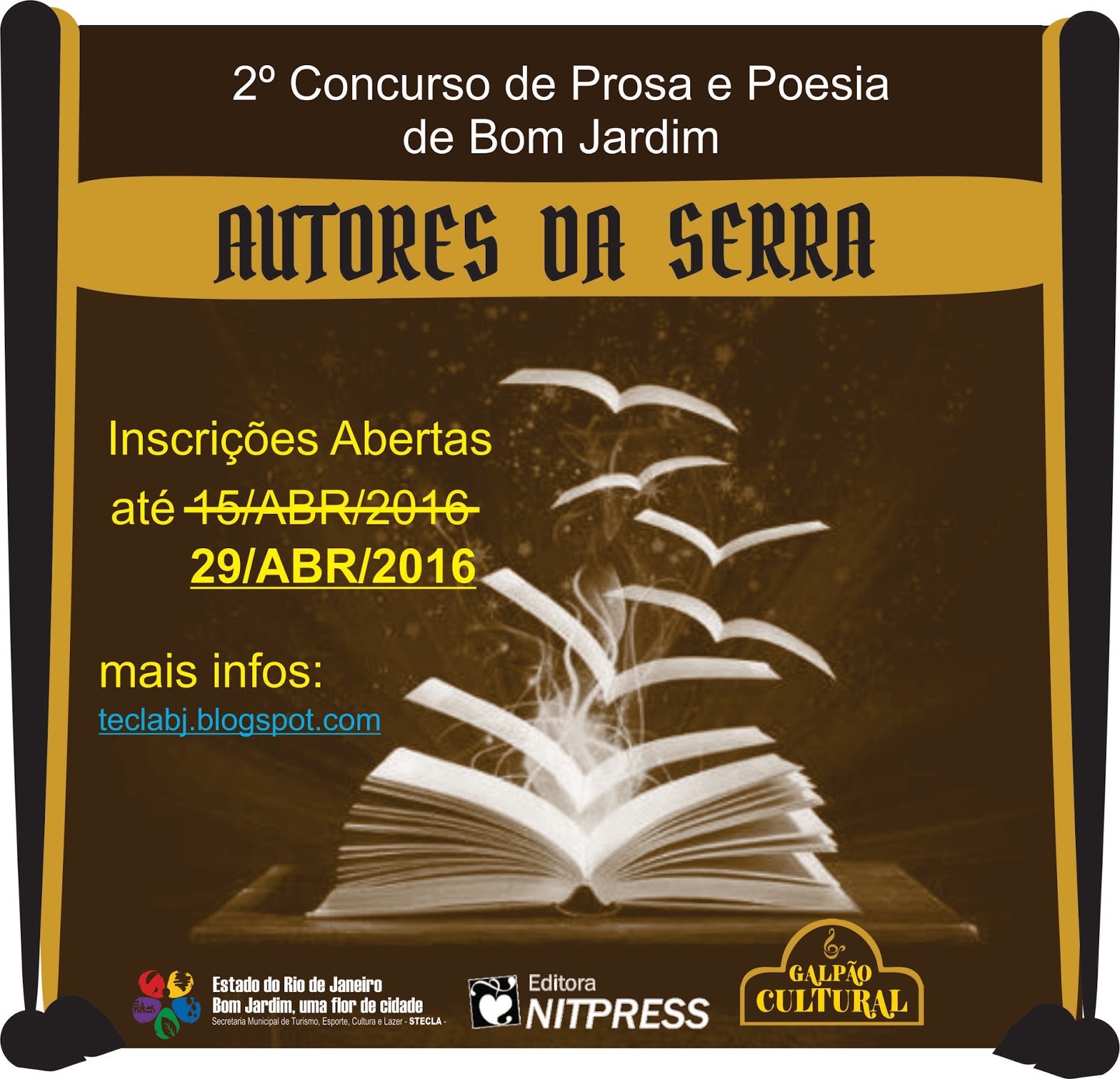 Portal Bom Jardim - RJ: Concurso de prosa e poesia em Bom Jardim tem