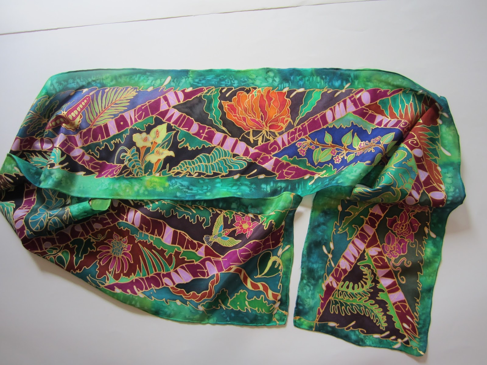 NEW! Wool Silk Cape Forest Sariska main image 1