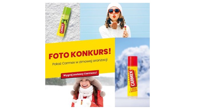Wygraj zestaw balsamów Carmex Konkurs