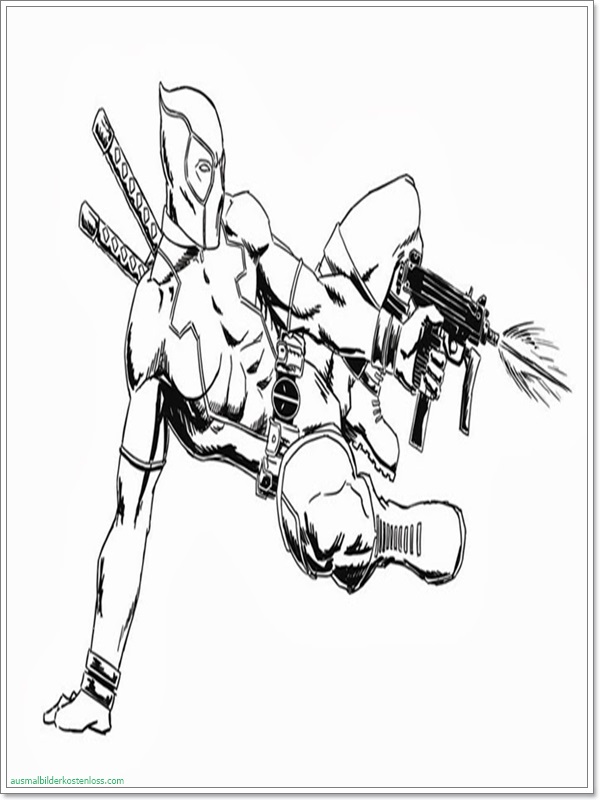Ausmalbilder zum Ausdrucken Ausmalbilder Deadpool zum