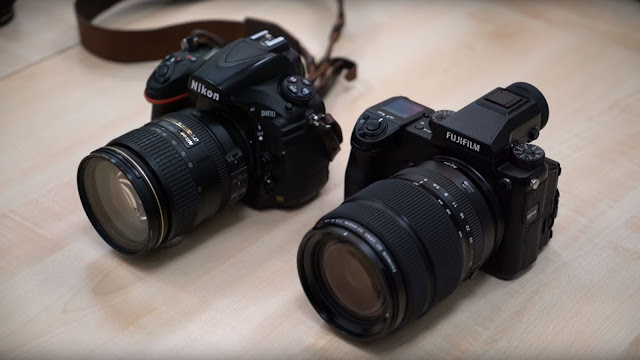 Nikon D810 and the new GFX 50S size