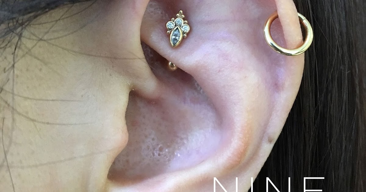 NINE BODY PIERCING BLOG Rook with BVLA Mini Marquise Saraiサライ！