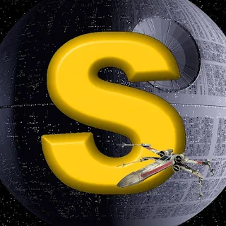 Abecedario con la Estrella de la Muerte de Star Wars. Star Wars Death Star Abc.