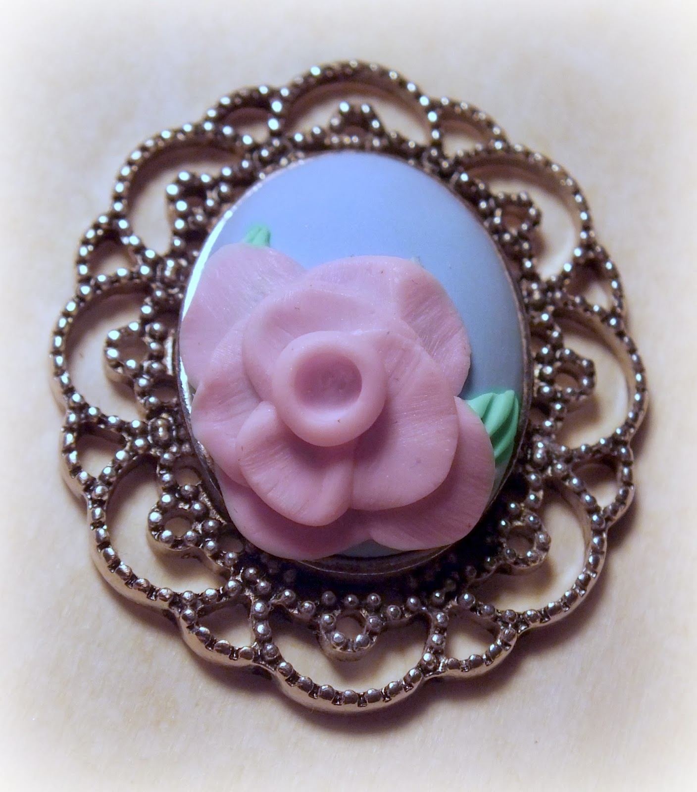 ...Make It With Me Another Rose, Painting with Polymer Clay