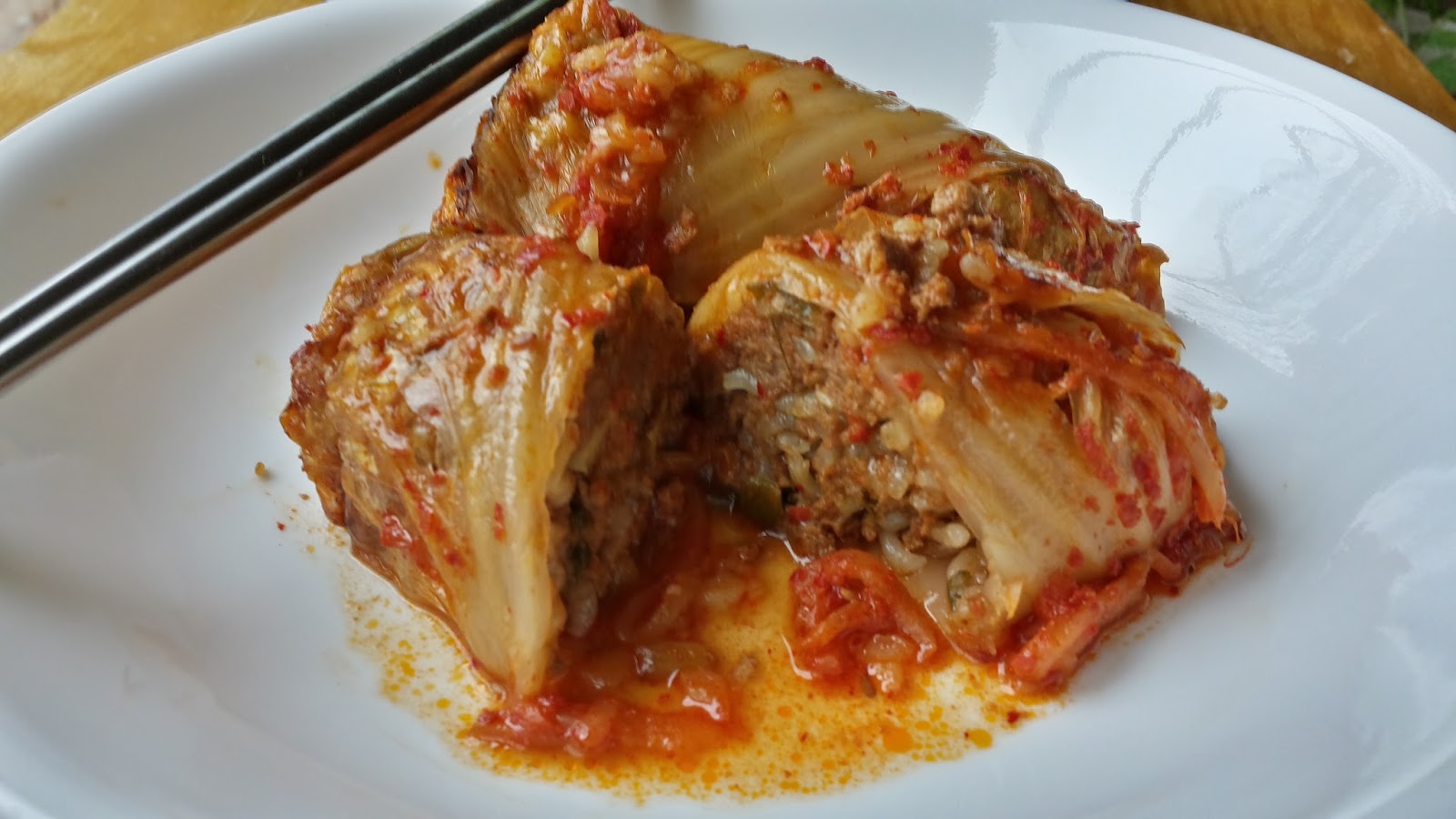 Retro Recipe Redo 3 Korean Bulgogi Stuffed Kimchi/Cabbage Preesi
