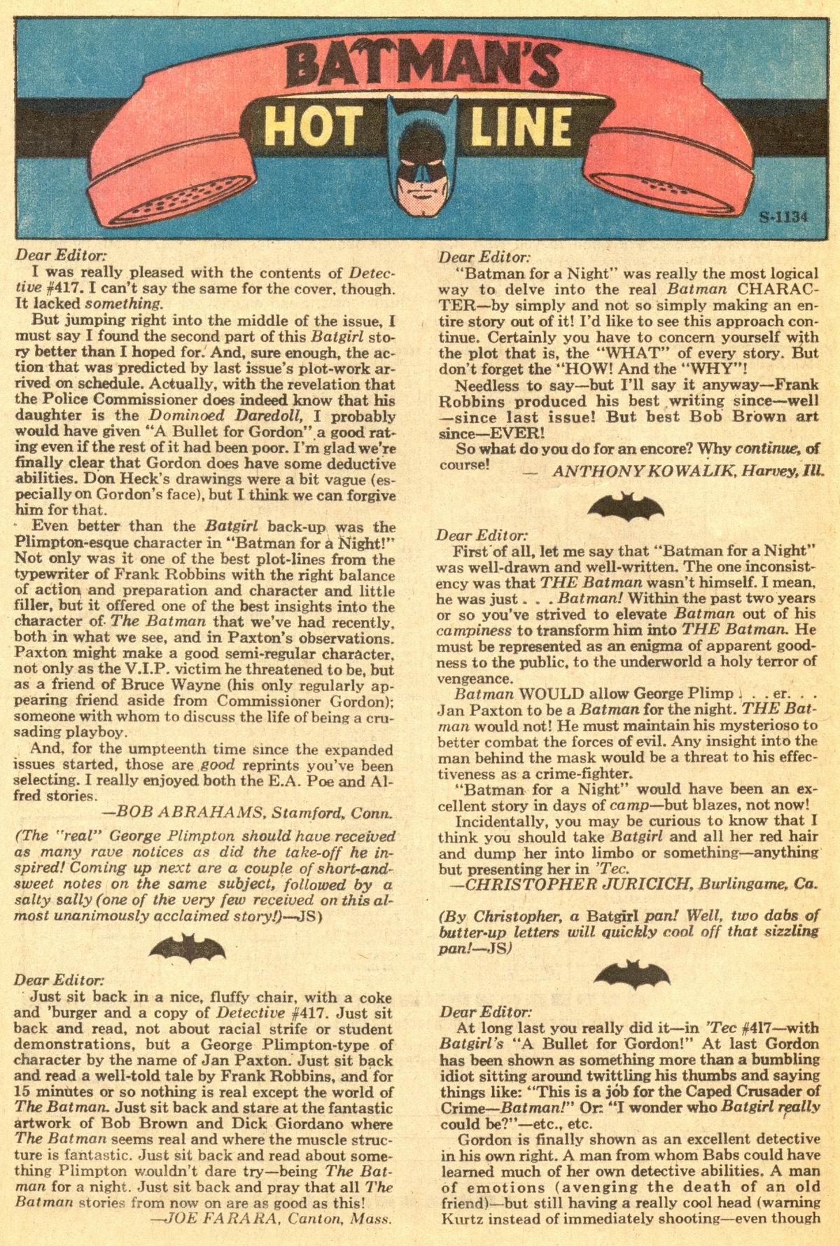 Read online Detective Comics (1937) comic -  Issue #421 - 34