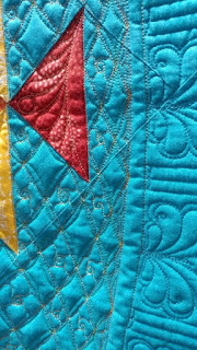 "Shelly's Bruswick Sampler" was made by Klonda Holt of Leawood, KS and quilted by Dorie Hruska of Forever Quilting
