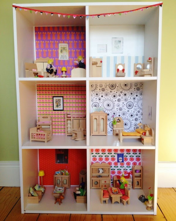 How to Make a Bookcase Dollhouse Where Wishes Come From