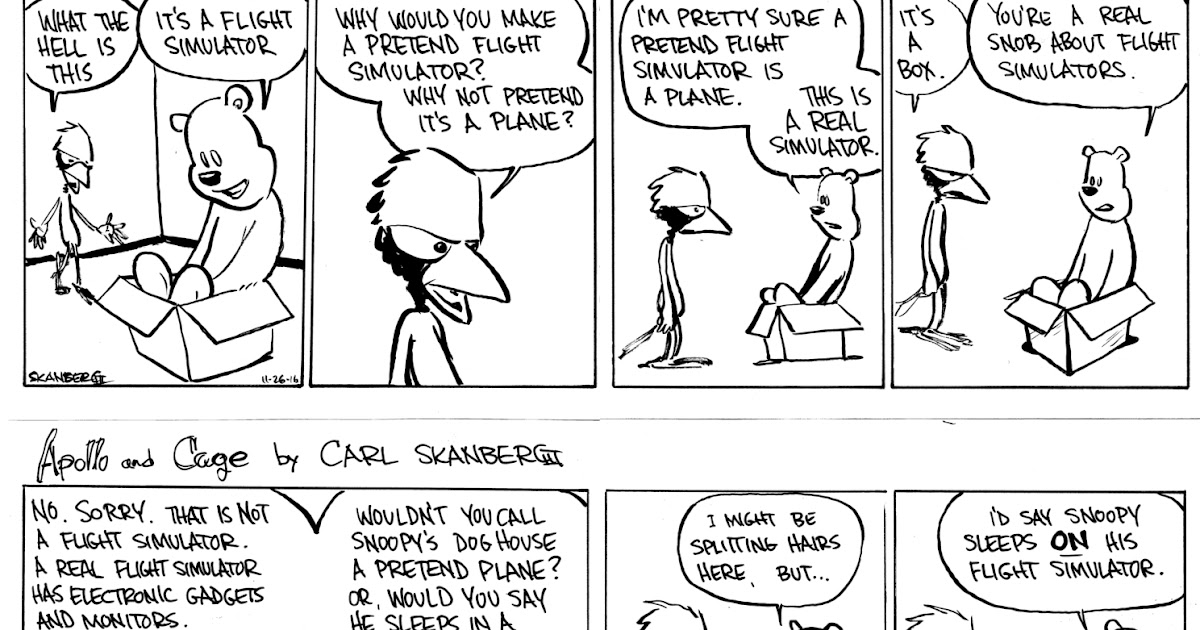 Smells Like Mascot Apollo and Cage Flight Simulator