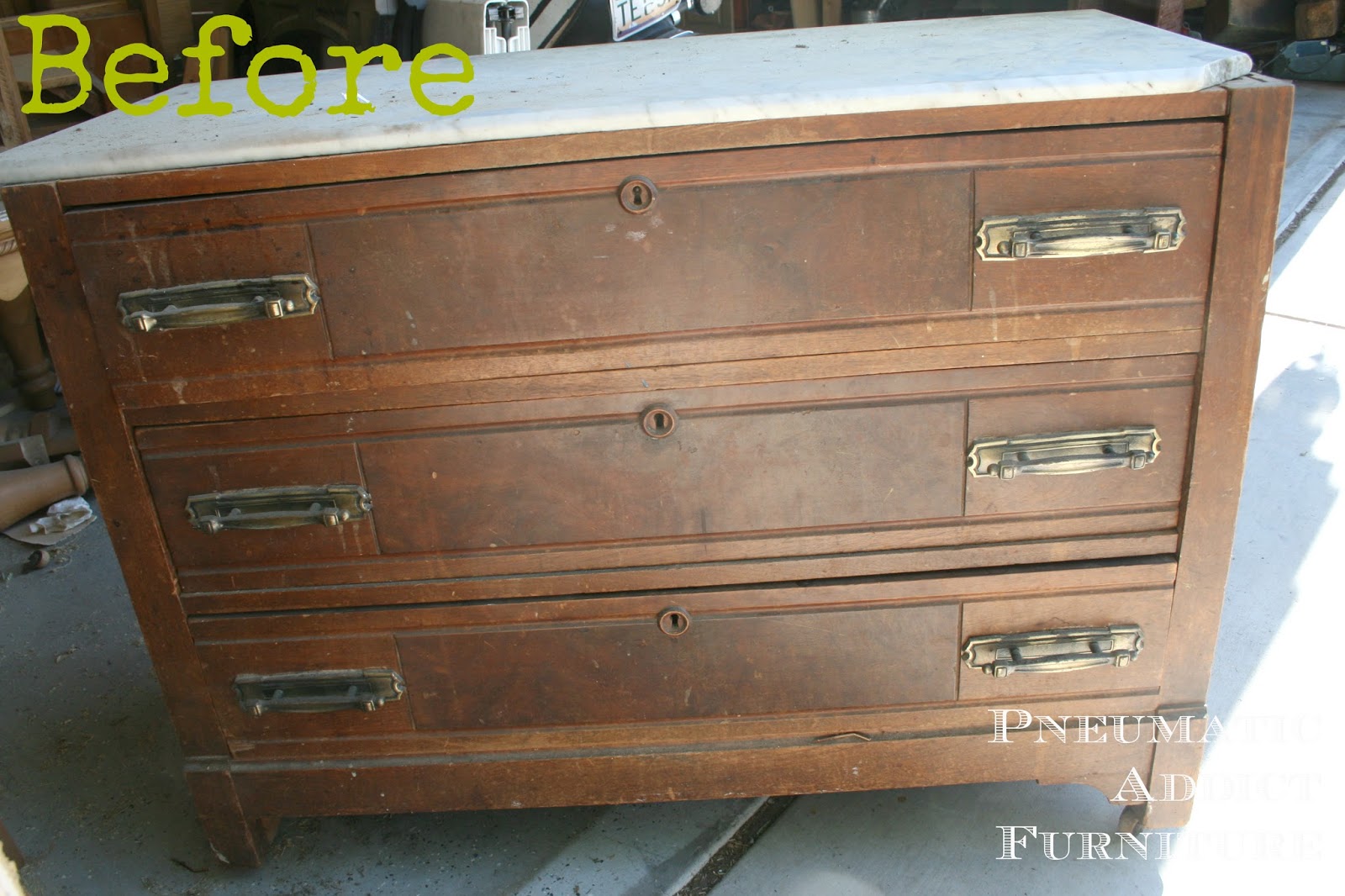 Circa 1890 Dresser Makeover Pneumatic Addict