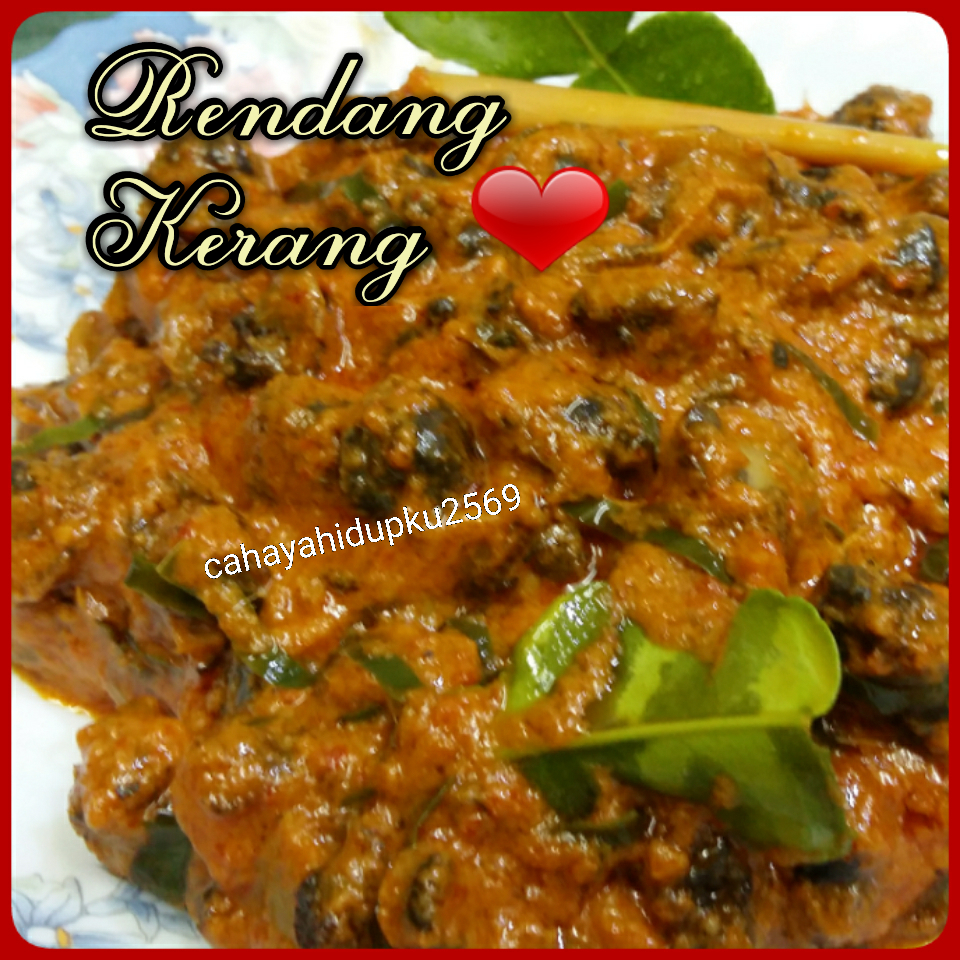 Resepi rendang kerang cik nom