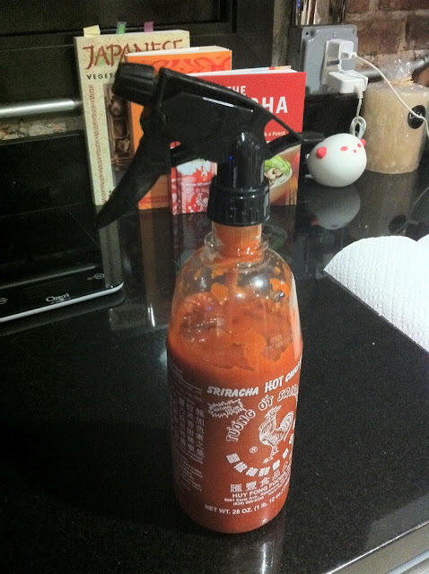 Spray Bottle Sriracha Sauce