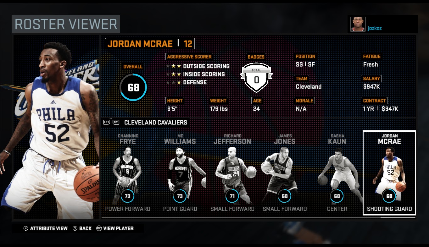 RSTUPDATE: Nba 2k16 Official Roster Update 03-01-2016