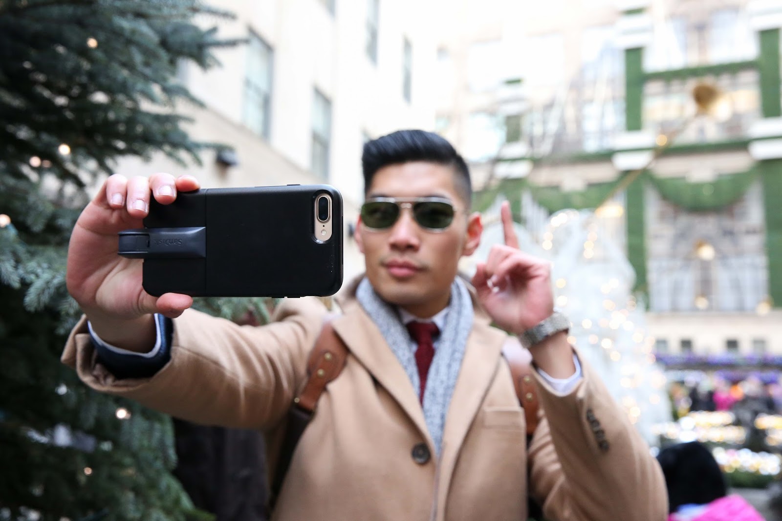 Levitate Style menswear NYC Holiday with Otterbox