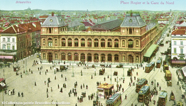 Place Rogier - Gare du Nord - Début du XXe siècle - Années 1900 - Bruxelles-Bruxellons