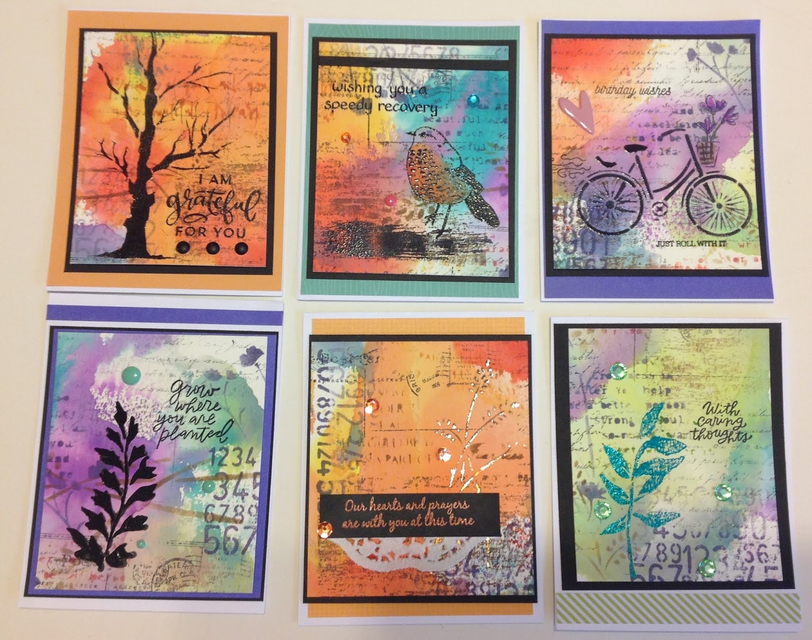 THE BACK 30: mixed media techniques for card making