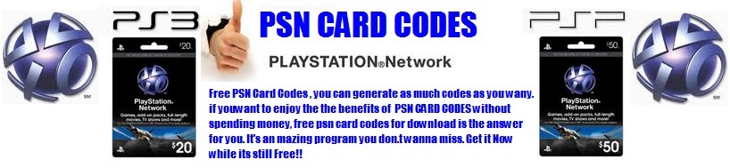 PSN Card Codes