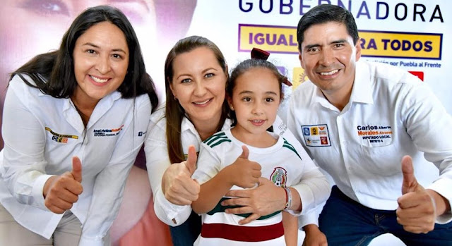 Ana Cristina Ruiz acompaña a Martha Erika Alonso en Juan C. Bonilla