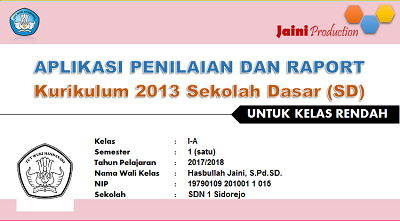 Aplikasi Raport K13 Hasbullah Jaini