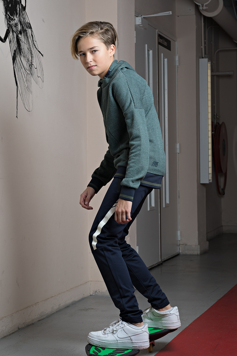 Teen Boys in White Socks Teen boys in sweatpants