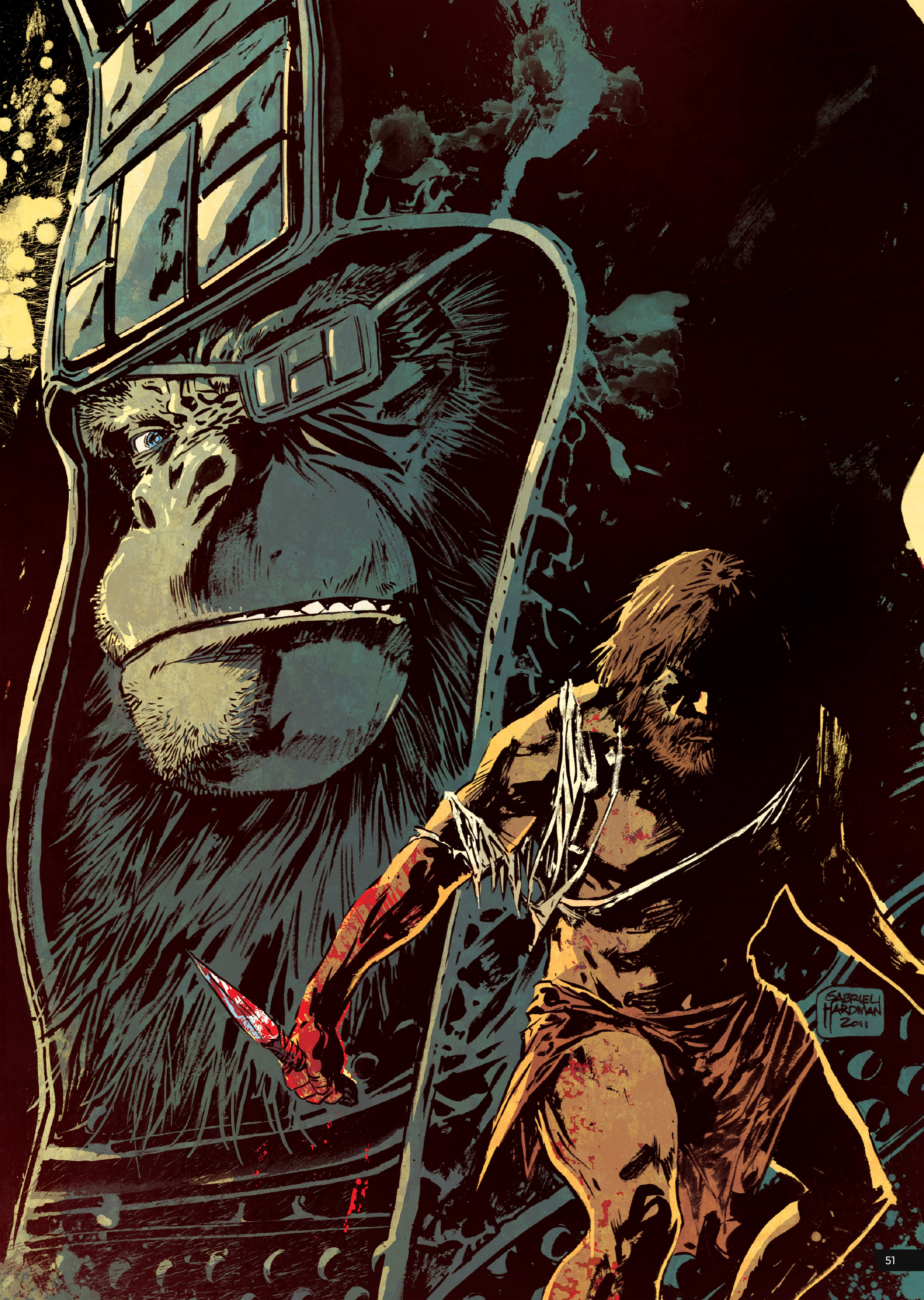 Read online Planet of the Apes Artist Tribute comic -  Issue # TPB - 51