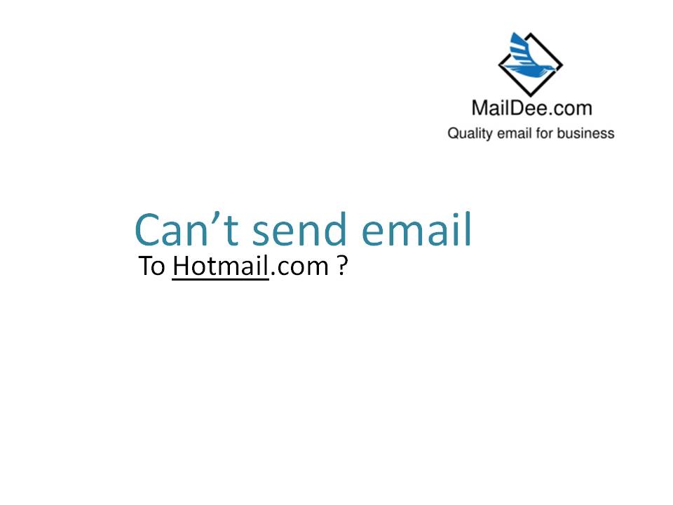 Technology Land Co., Ltd.: ปัญหาระดับชาติของคนใช้ Email Hosting ส่งอีเมล์  Email เข้าฮอตเมล์(Hotmail) ไม่ได้