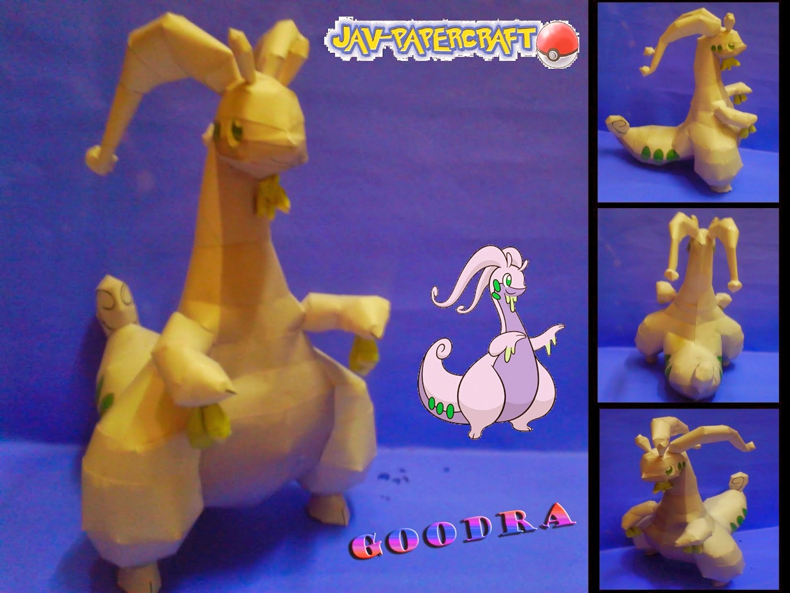 Pokemon Goodra Papercraft Papercraft Paradise PaperCrafts Paper