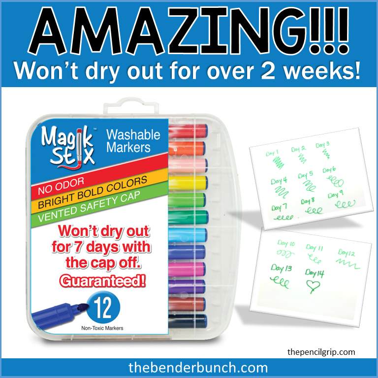 The Bender Bunch Tired of Dried Out Markers, Missing Caps? No More!!!