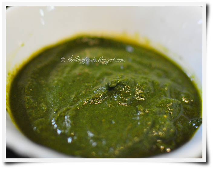 Food for art, heart and thought! Coriander sandwich spread/chutney