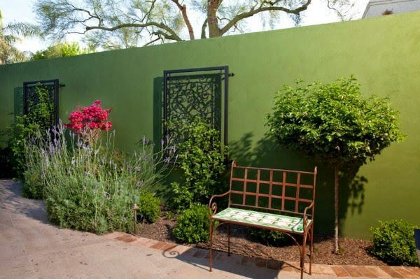 Colores para las paredes del patio o la terraza - Guia de jardin