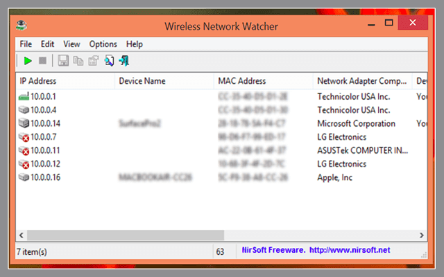 برنامج Wireless Network Watcher لمراقبة شبكة الانترنت الخاصة بك ومعرفة الأجهزة المتصلة بها Image6
