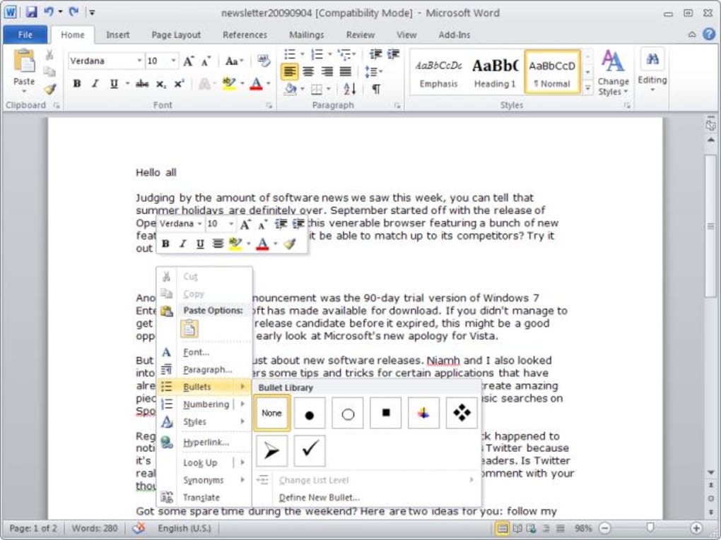 Microsoft Office 2010 Pro Plus SP2 – July 2020