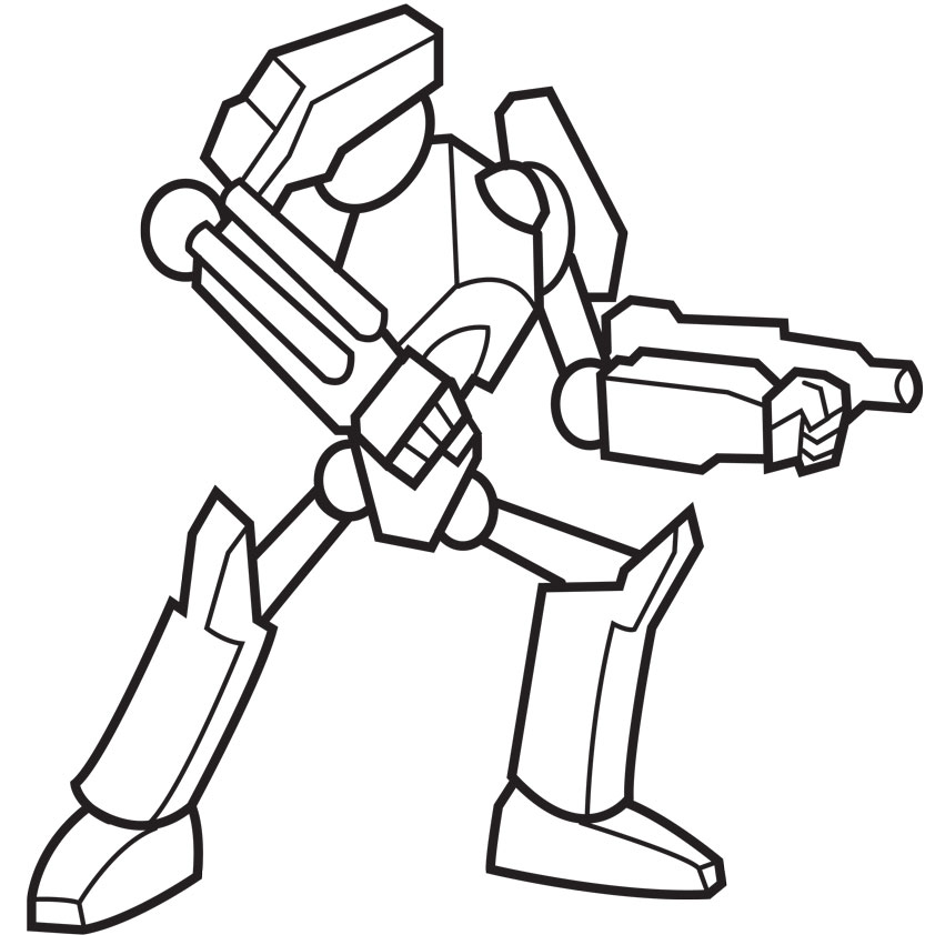 Robot coloring pages for toddlers - Coloring Pages