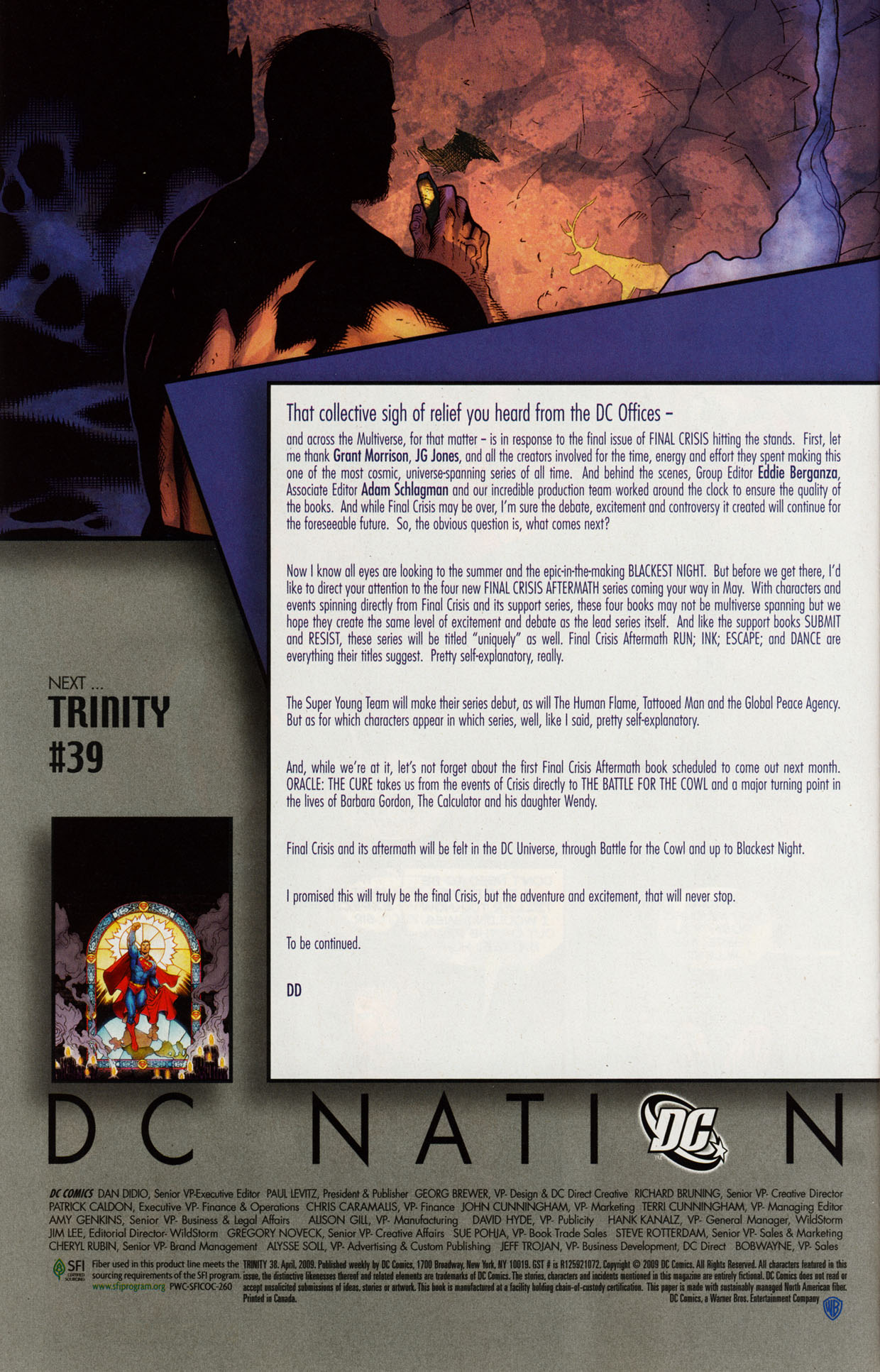 Read online Trinity (2008) comic -  Issue #38 - 31