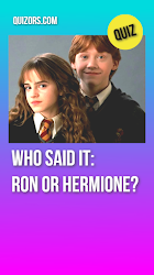 Quizors: Who Said It: Ron or Hermione?
