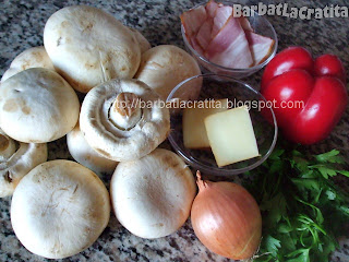 Ciuperci umplute la cuptor ingrediente reteta