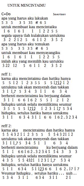 Karena aku mencintaimu dan hatiku hanya untukmu