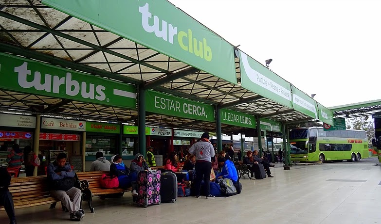 Terminal de ônibus Tur Bus em Santiago do Chile