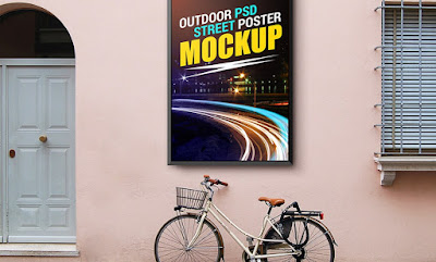 Outdoor Street Poster Mockup