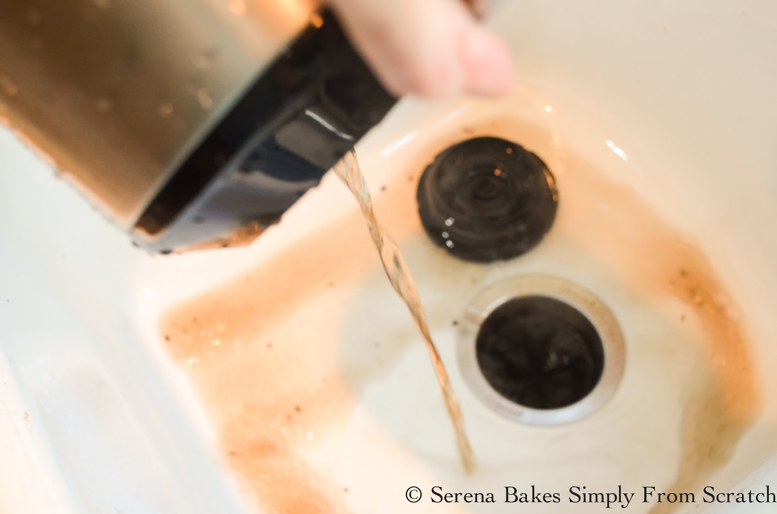 How To Clean A Stained Stainless Steel Coffee Pot Serena Bakes Simply