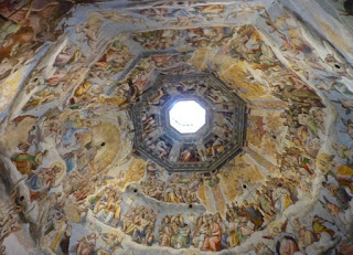 Decoración interior de la cúpula de Brunelleschi. Decoración interior de la cúpula de Brunelleschi.
