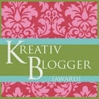 Kreative Blogger Award...Thank you!