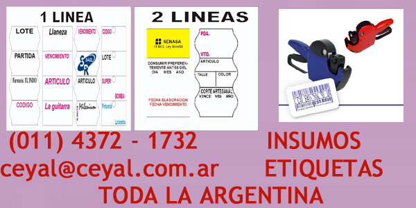 Etiquetadora Manual 1 linea envios argentina