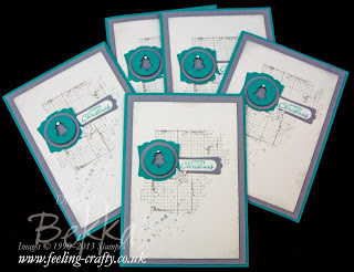 Off the Grid Christmas Card by UK Stampin' Up! Demonstrator Bekka Prideaux