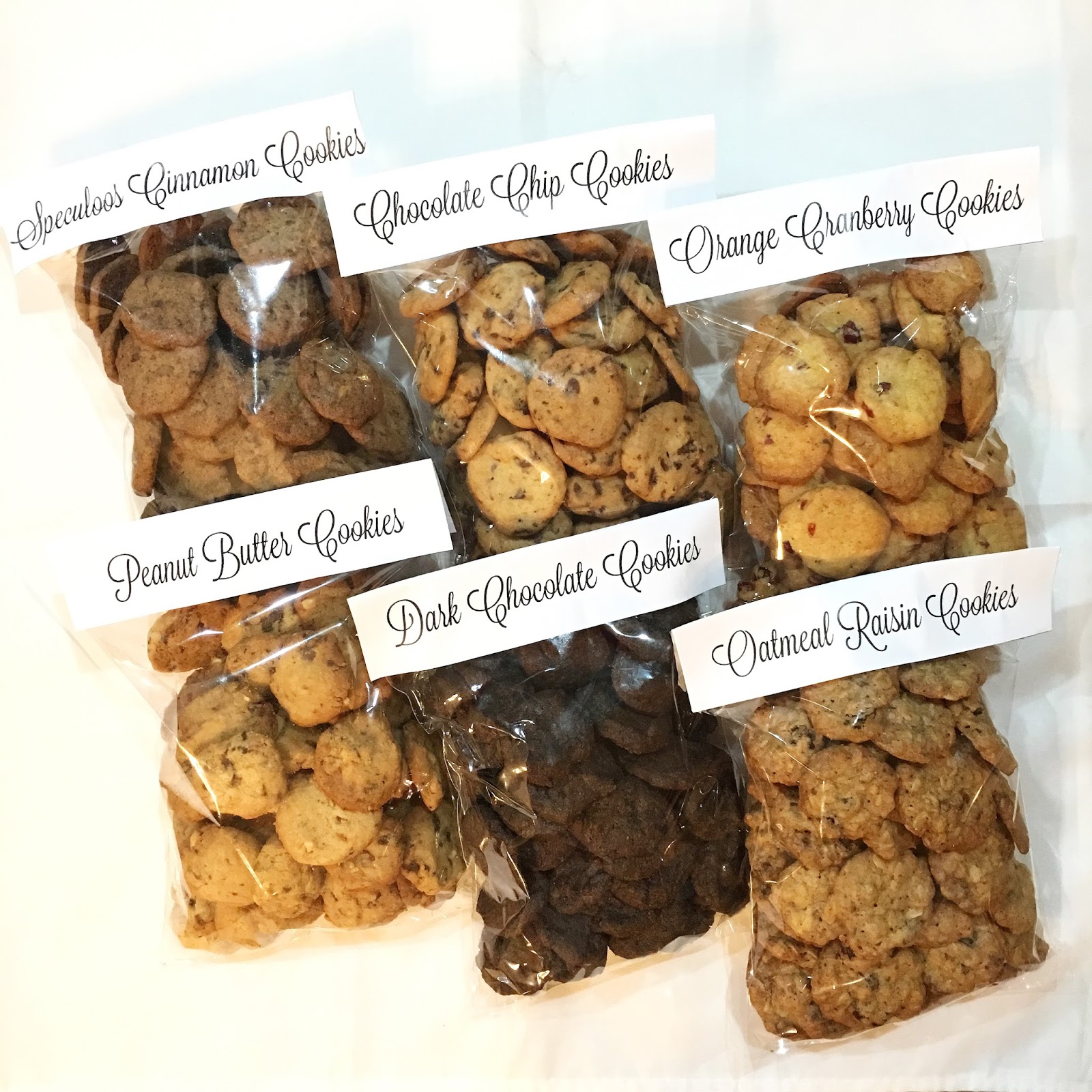 assorted cookie buffet for a wedding