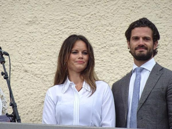 Prince Carl Philip and Princess Sofia visit the home of Swedish author Selma Lagerlof in Marbacka in Sunne at county of Varmland