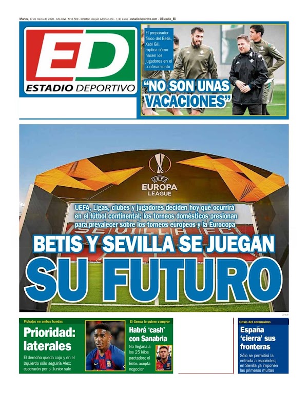 Betis, Estadio Deportivo: "Prioridad: Laterales"