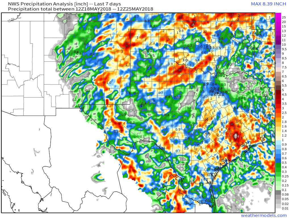 Carlsbad's Hail Storm & Rainfall Totals This Week.